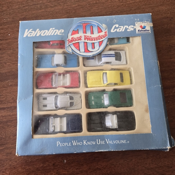 Valvoline Other - Valvoline Cars Most Wanted vintage match box cars? Box is beatup cars pristine